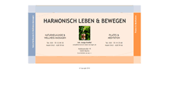 Desktop Screenshot of harmonisch-leben-bewegen.de